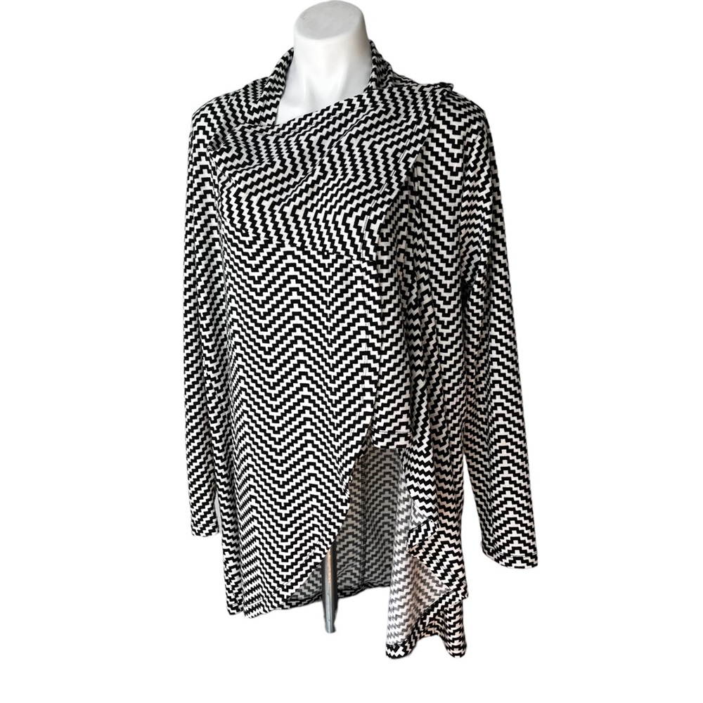 The Limited Chevron Convertible Cardigan Wrap Sweater, Sz XL - Picture 8 of 14